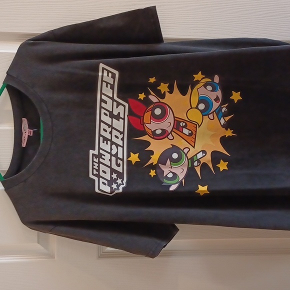 DOLLSKILL 2x oversized faded black short sleeves tshirt POWDERPUFF GIRLS - Picture 10 of 10